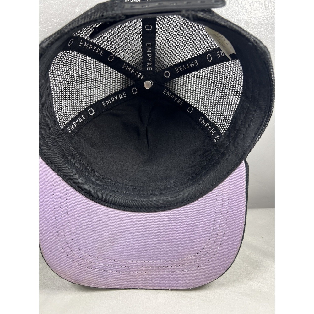 Empyre Surplus Co. Hat Cap Snap Back Skate Mesh Trucker Floral Black - Picture 7 of 10